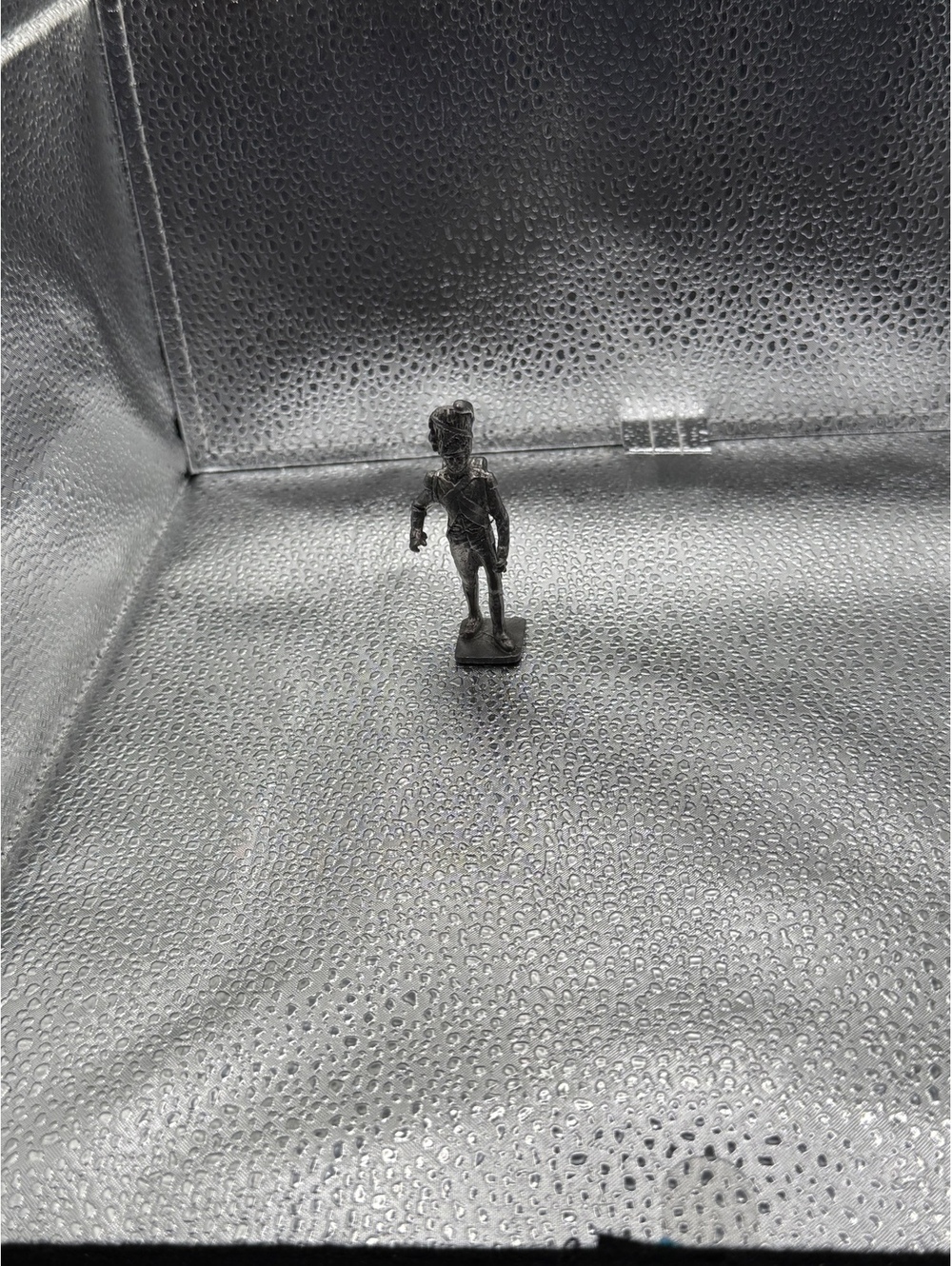 Vintage Metal Soldier Figurine Miniature Statue